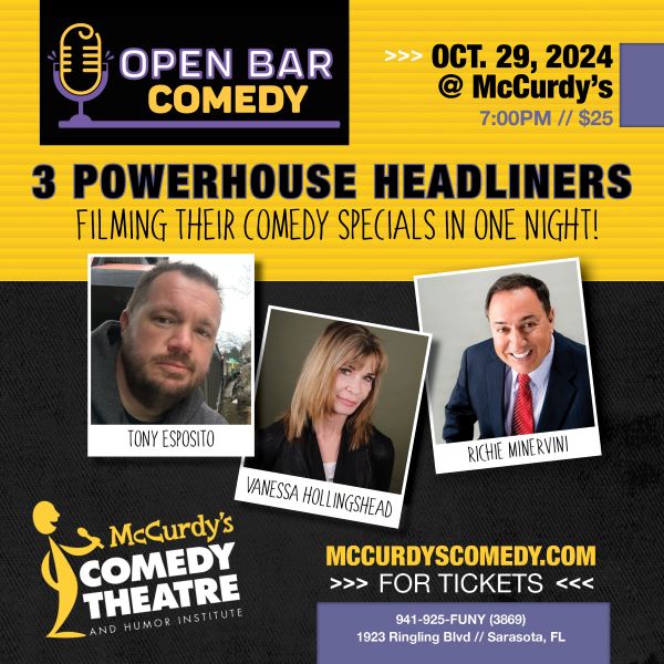 Open Bar Comedy At Mccurdys Comedy Theatre